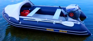 Fteam gumenjak s kolesi in prem